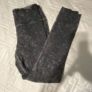 PINK leggings full length washed out black